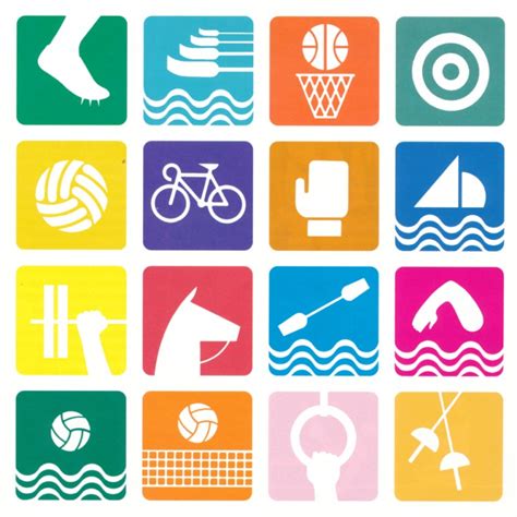 Free for commercial use high quality images Pictograms Olympic Games 1968 Mexico City