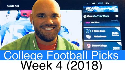 Free las vegas lines & odds comparisons for nfl, mlb, nba, ncaa and other sports. Week 4 College Football Picks (2018) | NCAAF Betting ...