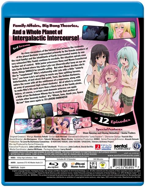 (rating requires login) 7.03/10 | score it, opens in a new window. To Love Ru Darkness: Season 3: Complete Collection [Blu ...