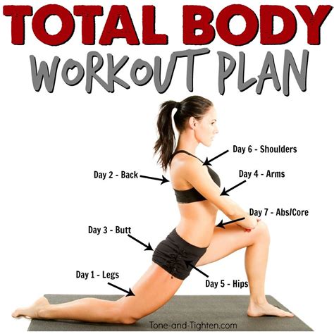 Upper body (push focus) tuesday: total body workout plan at home exercise routine ...