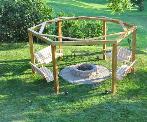 Plans include selecting a location and putting it all together. Roomed: Octagon Fire Pit Swing Set