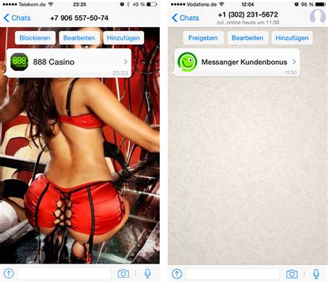 Sexchats auf online portalen ist meist kostenpflichtig um mit den frauen in kontakt. Ein Jahr nach der Übernahme: WhatsApp Spam nimmt deutlich ...