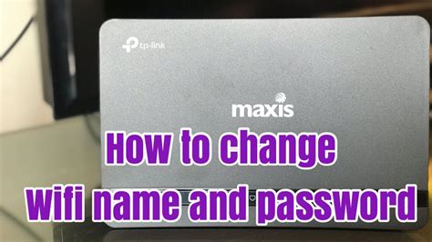 It's quite simple if you know what to do. how to change wifi name and password maxis router - YouTube