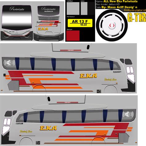 Custom template livery bussid hd, sdd, xhd dan shd. Livery Bussid Eka Cepat Hd - livery truck anti gosip