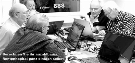 Mit dem rentenrechner lässt sich eine rententabelle für die alten und neuen bundesländer berechnen. Die ethische Human Invest Rentenformel 888