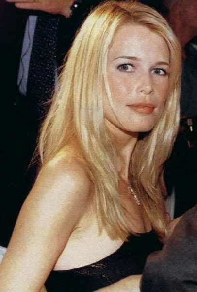 She told british vogue magazine: Claudia Schiffer