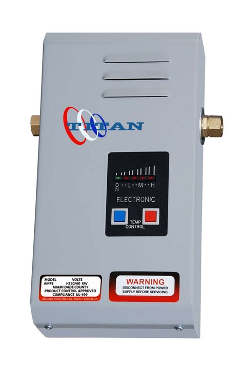 Tinsay 13 gallon electric come with safety features incorporating auto shut and other safety features. TITAN N-10 POINT-OF-USE TANKLESS WATER HEATER ELECTRIC ...