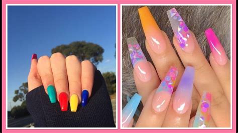Drop dead gorgeous summer ombre nails 2019. Uñas Acrilicas De Colores Diferentes 2019 - Unas Acrilicas