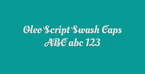 Oleo script swash caps is a unicode typeface family that supports languages that use the latin script and its variants, and could be expanded to support other scripts. Toolinfy - 10 great Google Fonts