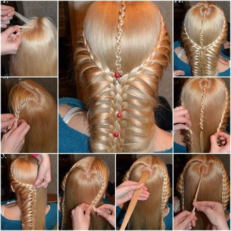 Let's start off with a straightforward braid style that still looks very elevated and even though it looks very intricate, it's super simple to create on yourself. DIY Heart Shaped French Braids Hairstyle (With images ...