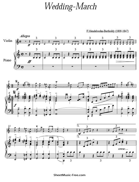 61) to shakespeare's play a midsummer night's dream. Mendelssohn wedding march sheet music pdf ...