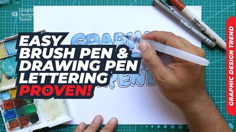 When these tutorials were created our pens did not have the color names printed on them. Watercolor Brush Pen Hand Lettering for Beginners ...