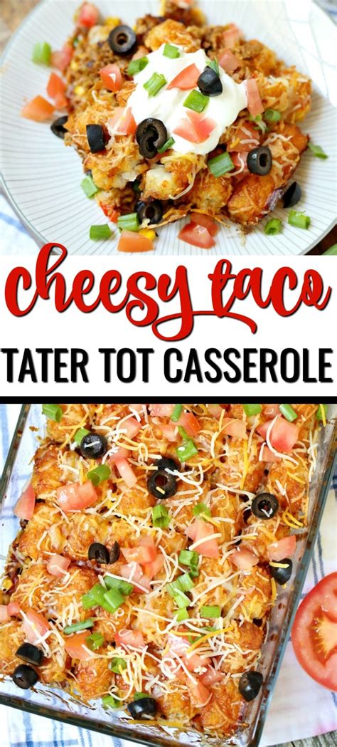 There was no way you could convince to to layer the uncooked beef in my casserole dish so i browned it first with onions and minced garlic. Cheesy Taco Tater Tot Casserole with Ground Beef Recipe