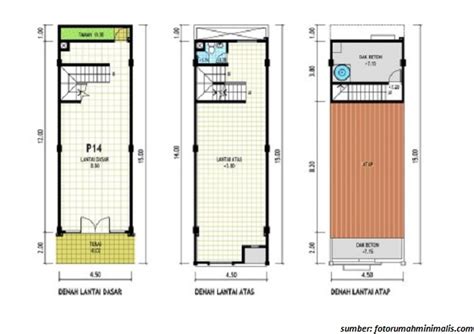 Denah rumah ukuran 4x8 meter. 14+ Denah Rumah Ukuran 4x8 Meter Simple Dan Minimalis