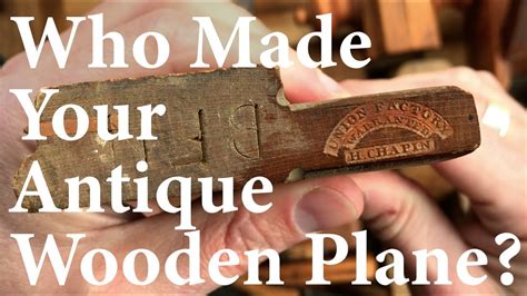 Maybe you would like to learn more about one of these? Who Made Your Antique Wooden Plane? (Sandusky, Ohio Tool ...