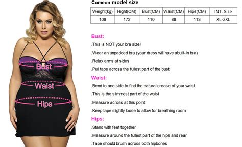 comeondear-size-chart-including-lingerie-size,women-s-panty-size,dress-size-corset-size
