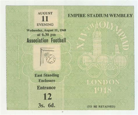 Avery brundage of the united states olympic committee (usoc) reportedly campaigned to iihf delegates to vote against inclusion of the ahaus in the upcoming olympics. LONDON OLYMPICS 1948 - GREAT BRITAIN V YUGOSLAVIA (FOOTBALL SEMI-FINAL) TICKET - General ...