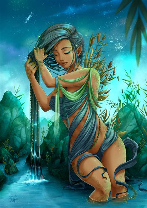 Even in adulthood lives at the expense of his parents take care of a business that requires the professional expression of taurus qualities. The water-bearer : Aquarius by Lily-Fu on DeviantArt