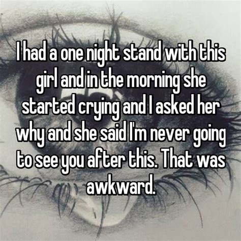 A sexual relationship that lasts for only one night, or a person who you have had this type of…. I had a one night stand with this girl and in the morning ...