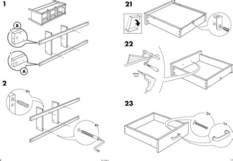 Before you install your ikea kitchen cabinets, you'll need to assemble them by following the instructions that came with the package. Ikea Varde Base Cabinet 69X35 Assembly Instruction 2