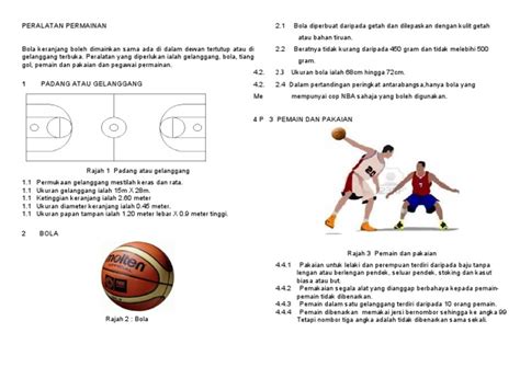 Setiap permainan diadili oleh dua orang pengadil. Nota Bola Keranjang PJK