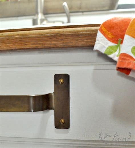 Shop with afterpay on eligible items. Brass towel bar under kitchen sink - Jennifer Rizzo