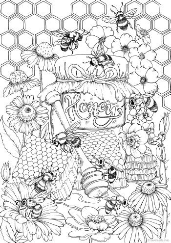 If you like these, then make sure you are following mum in the mad house on. Honey | Bee coloring pages, Coloring pages, Spring ...