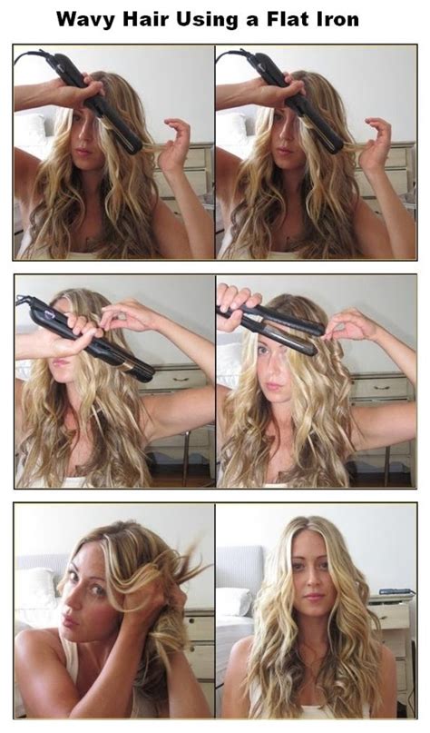 When it dries, the curls will be smoother and the hair will look wavy. 15 Hair Tricks Created by Hair Straightener - Pretty Designs