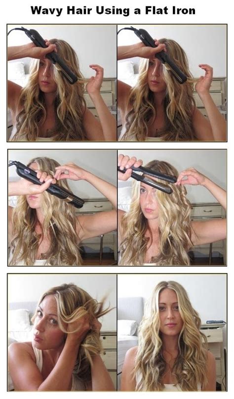 Then grab hair in random sections (about three inches wide) and twist the hair. Style a Curly Hair with Your Flat Iron - Pretty Designs