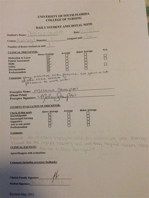 I voiced my concerns with this to the physicians, and told them she has shown myself and other nurses her ability to care for herself, and maybe they should suggest that her brother come in and see her care for herself. Clinical Experience and Evaluation - Professional Nursing ...