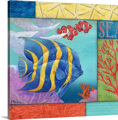 We make stunning wall art with your needs in mind. Under the Sea Collage IV Wall Art, Canvas Prints, Framed ...