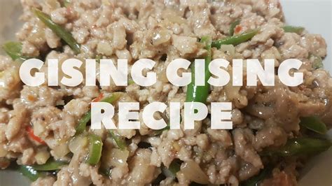 I made it normal for my kids. Gising Gising - Filipino Recipe - YouTube