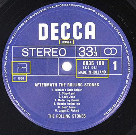 Interscope records is an american record label owned by universal music group through its. ROLLING STONES Aftermath DECCA NETHERLANDS British Rock ...