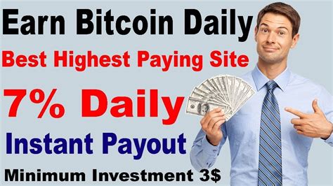 Affiliate programs are websites that allow you refer people to different products or services and you are paid commissions on sales or sign ups. Earn Bitcoin Daily Best Highest Paying Site With 7% Daily Profit | Bitcoin, Earnings, Free ...