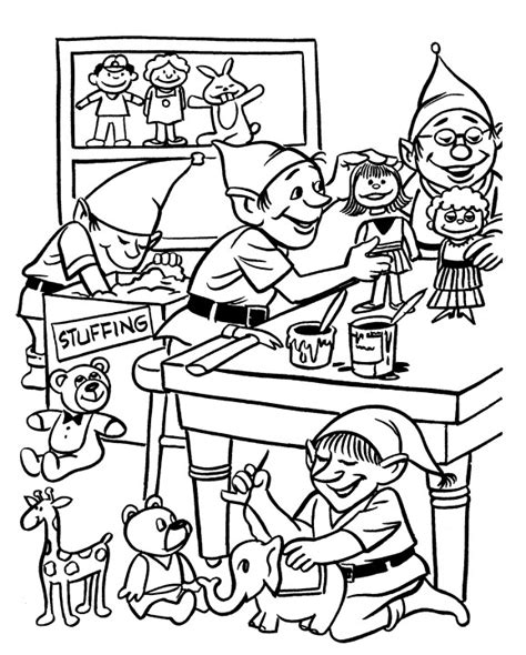 Free printable queen coloring pages and download free queen coloring pages along with coloring pages for other activities and coloring sheets. Santas Workshop Coloring Page at GetColorings.com | Free ...