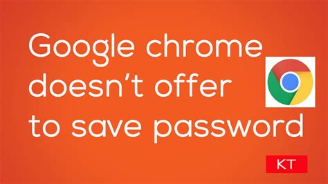 You can have chrome save your passwords for different sites. Here's what you do if Google chrome does not ask to save ...