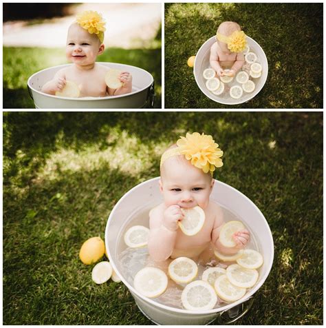 Fill a large pot full of water, and insert the jar into the pot. Lemon water baby bath | Baby milk bath, Bath photography ...