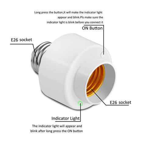Tuya Smart Life Wifi Smart Light Bulb Socket Adapter E26 ...