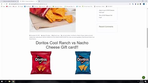 16,317,917 likes · 2,980 talking about this. doritos cool ranch vs nacho cheese gift card - YouTube