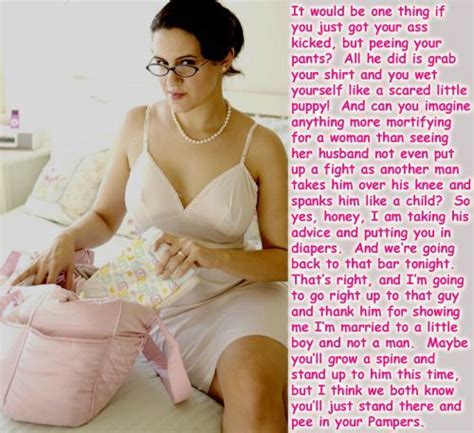 Sissy (derived from sister), also sissy baby, sissy boy, sissy man, sissy pants, etc., is a pejorative term for a boy or man who is not traditionally masculine, and shows possible signs of fragility. Diaper captions, Diaper girl, Baby captions