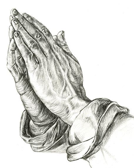 Next, draw a curved line outside of the rounded edge and connect the 2 lines with 4 straight lines, which will be the. Praying Hands by Mary Anne Hjelmfelt - Study of Albrecht ...
