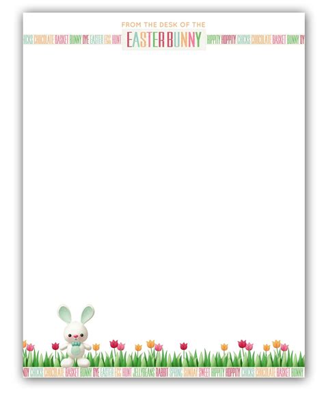 Printable bunny ears for kids is a free easter hat template. Easter Bunny Notes | Easter printables free, Easter bunny ...