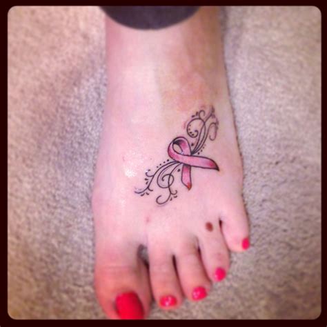 What does it mean to get a cancer ribbon tattoo? Pin on Hair, Makeup, Tats