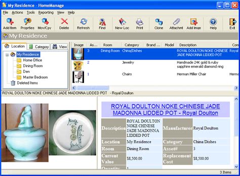 It comes packing space for up to 200 items, and for a recurring fee, you can store unlimited items and automatically sync them with. HomeManage Home Inventory Software Free Download and Review
