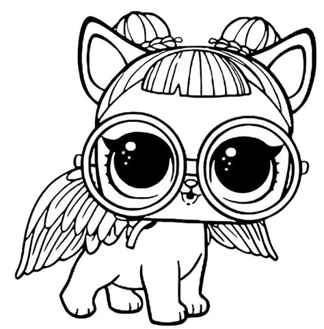 You can download or print directly from the site. LOL Pets Coloring Pages Free Sugar Pup | Unicorn coloring ...