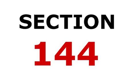 Section 144 of the criminal procedure code (crpc) of 1973 empowers an executive magistrate any state or territory to issue an order to prohibit the people to assemble at one place or organise any. Section 144 in Karnataka's Kalaburagi district extended ...