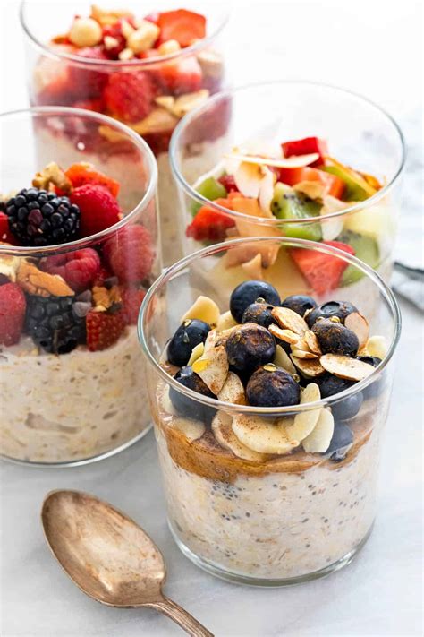 Just close your eyes and you won't even miss the pie crust. Low Calorie Overnight Oats Recipe - Five Fabulous Easy ...