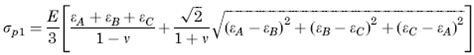 Calculating principal strains using a rectangular strain gage rosette. Three-Element Delta Rosette Strain Gage Equations and ...