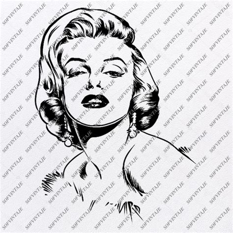 Marilyn monroe svg marilyn monroe stencil home wall art | etsy. Marilyn Monroe svg File-Marilyn Monroe Svg Design-Clipart ...