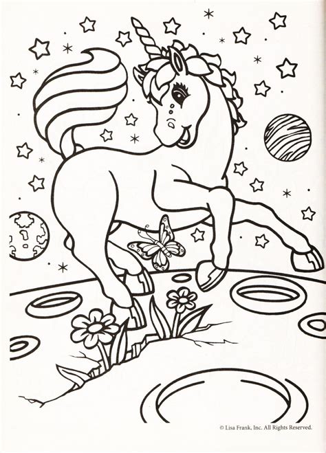 There are some pictures of this character on some things, like clothes, bags, and so on. Color Me | Unicorn coloring pages, Lisa frank coloring ...